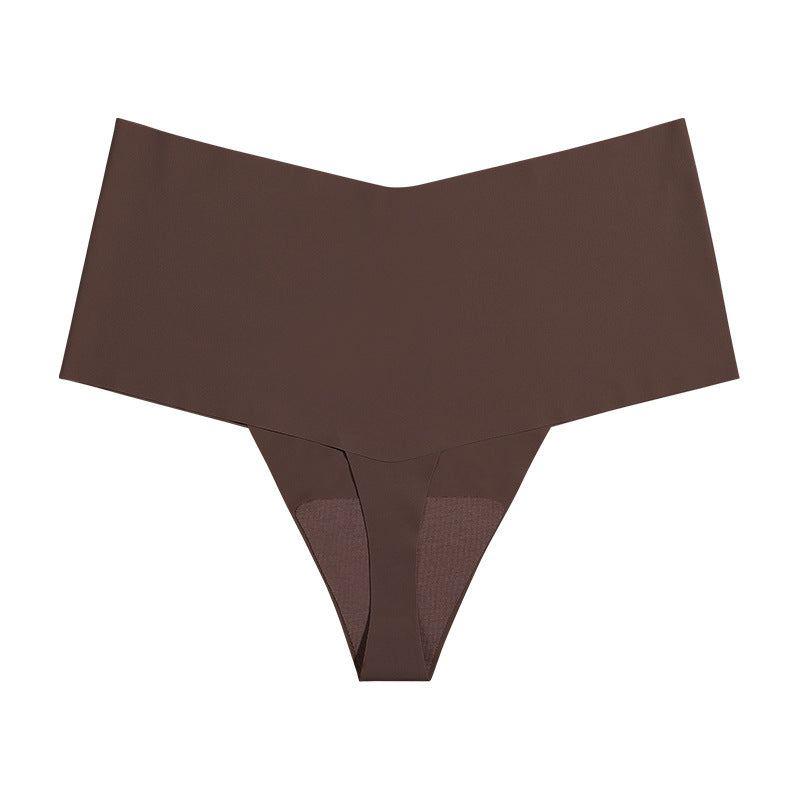 6-Pack Cooling Ice Silk Panties – Seamless High-Waisted Thongs
