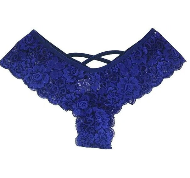 4-Pack Plus Size Lace Thongs – Sexy Low-Rise Floral G-Strings