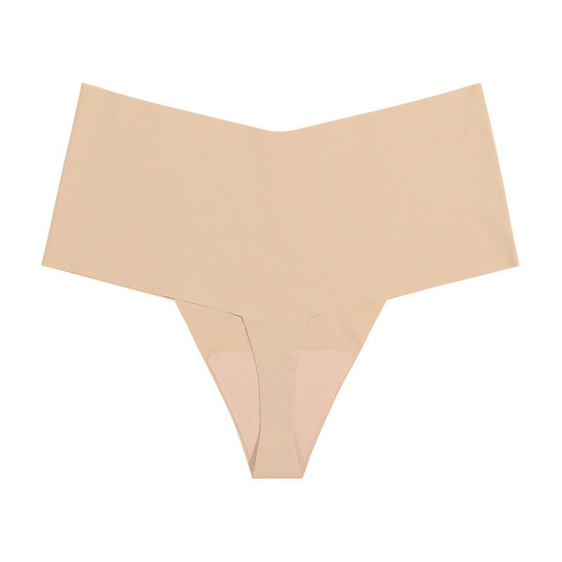 6-Pack Cooling Ice Silk Panties – Seamless High-Waisted Thongs