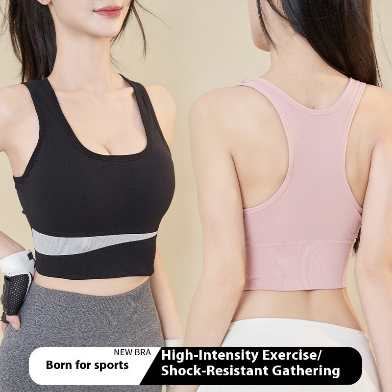 3-Pack High-Impact Sports Bras – Shock-Resistant Seamless Tops