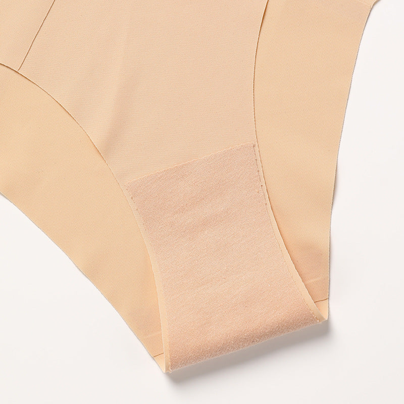 V-Shaped Seamless Lace Panties – Cooling Ice Silk Invisible Briefs